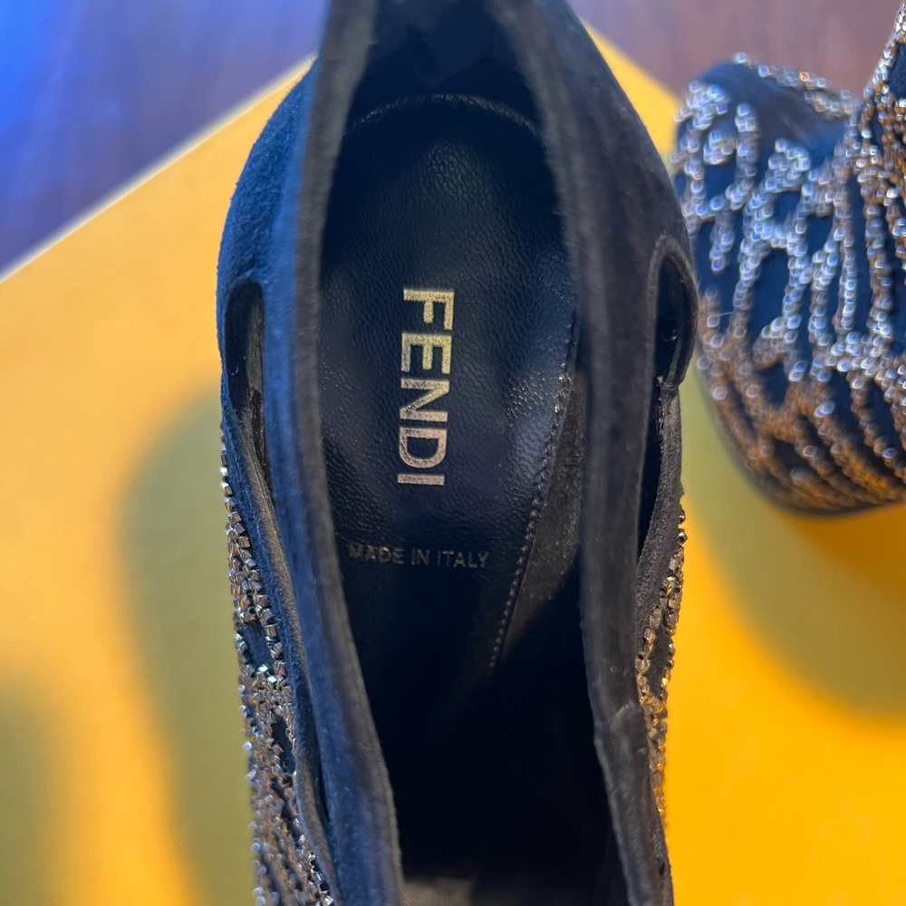 Fendi leopard beaded booties - Picture 8 of 11